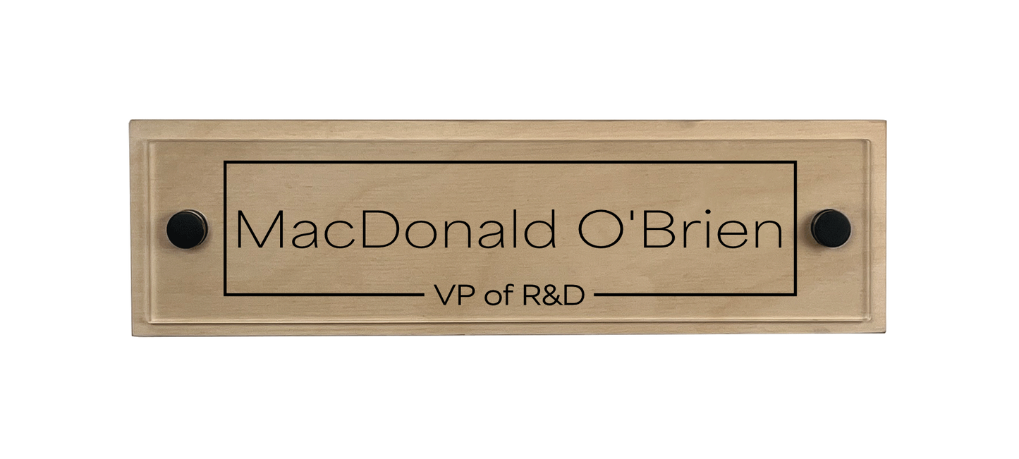 Office Nameplate