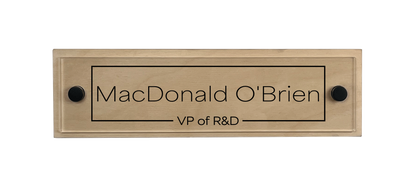 Office Nameplate