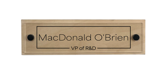 Office Nameplate